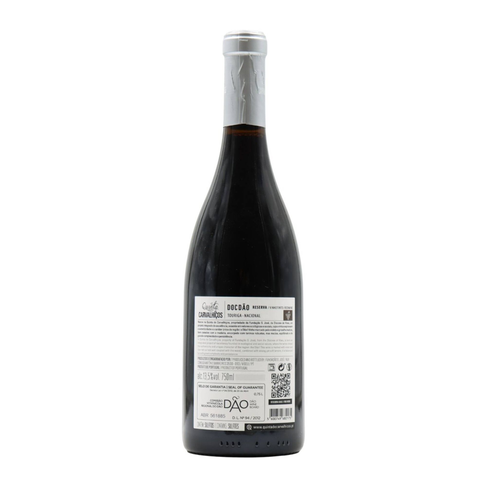 Quinta De Carvalhi&ccedil;os Touriga Nacional D&atilde;o Vinho Tinto