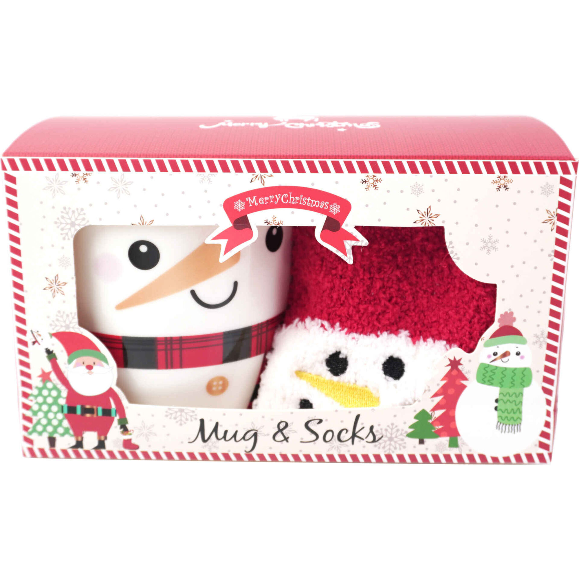 Caneca Boneco Neve com Meias