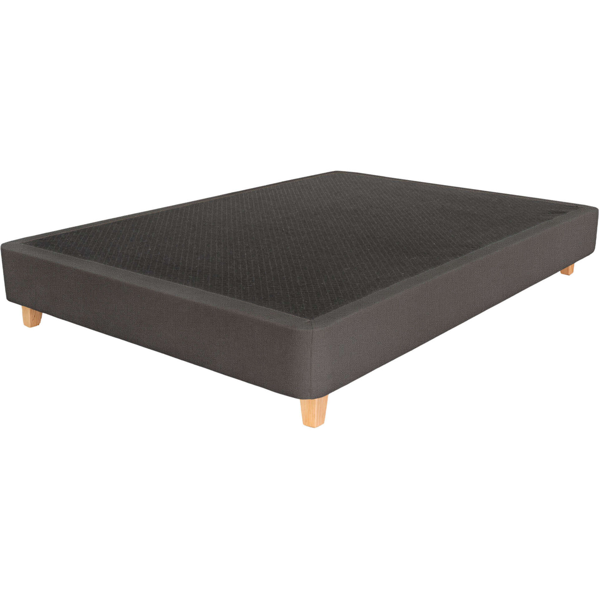 Sommier Nara Anthracite P&eacute;s Retangulares Madeira Clara Dreamura