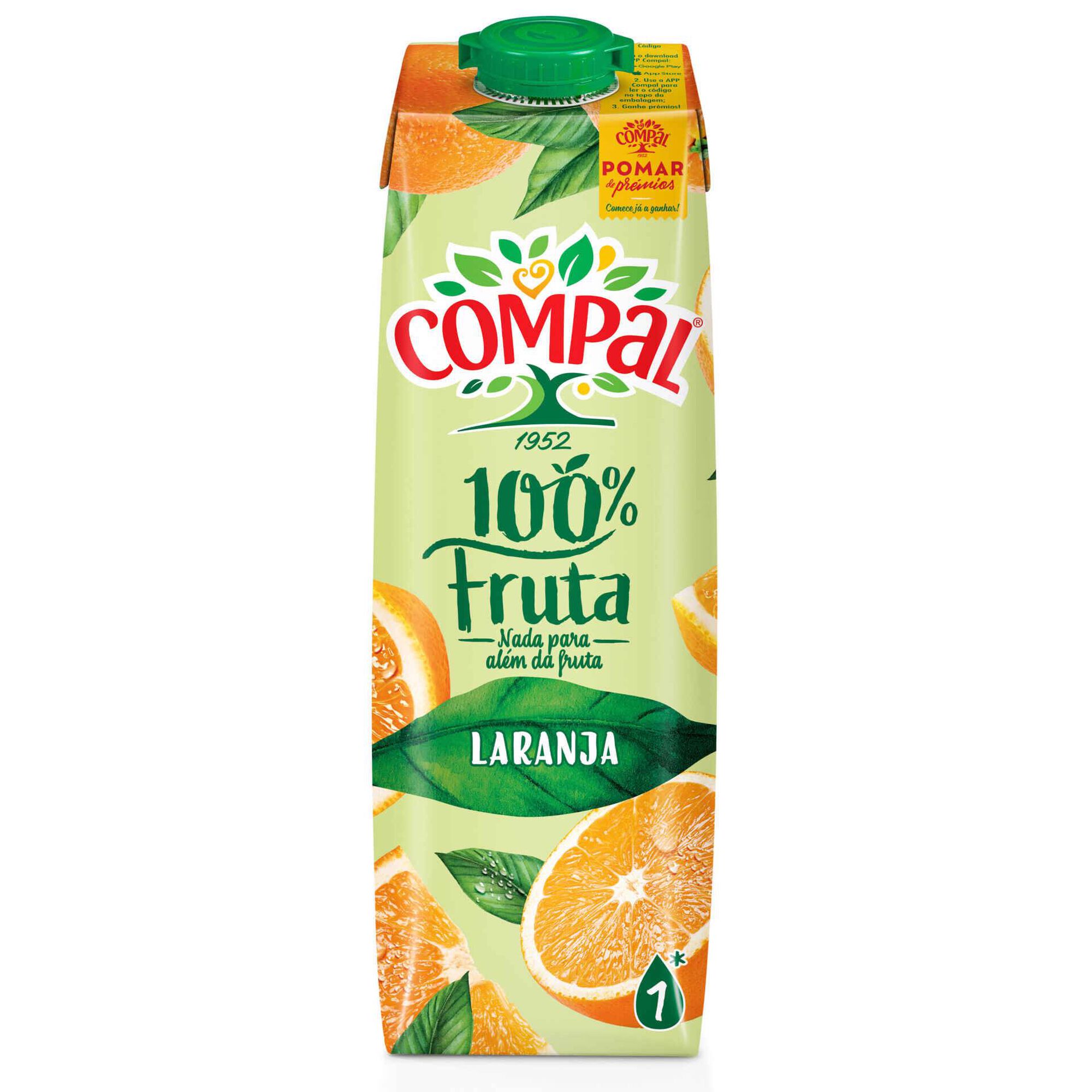 Sumo 100% Laranja Compal 100% Fruta