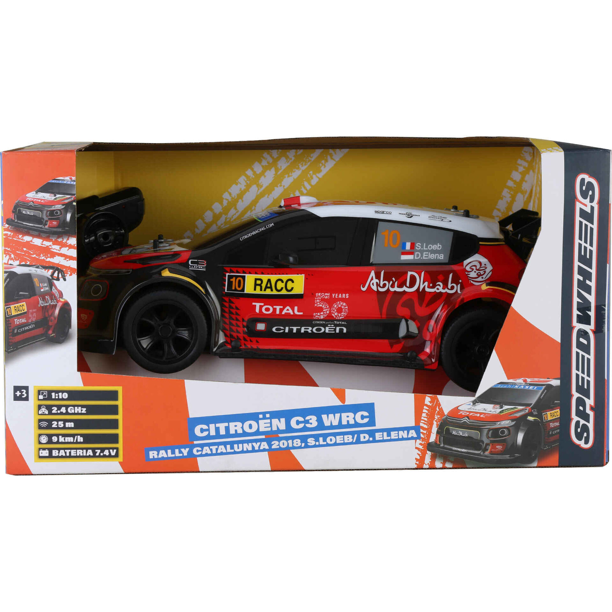Zoko Speed Wheels - Carro Telecomandado Citro&euml;n C3 WRC 1:10