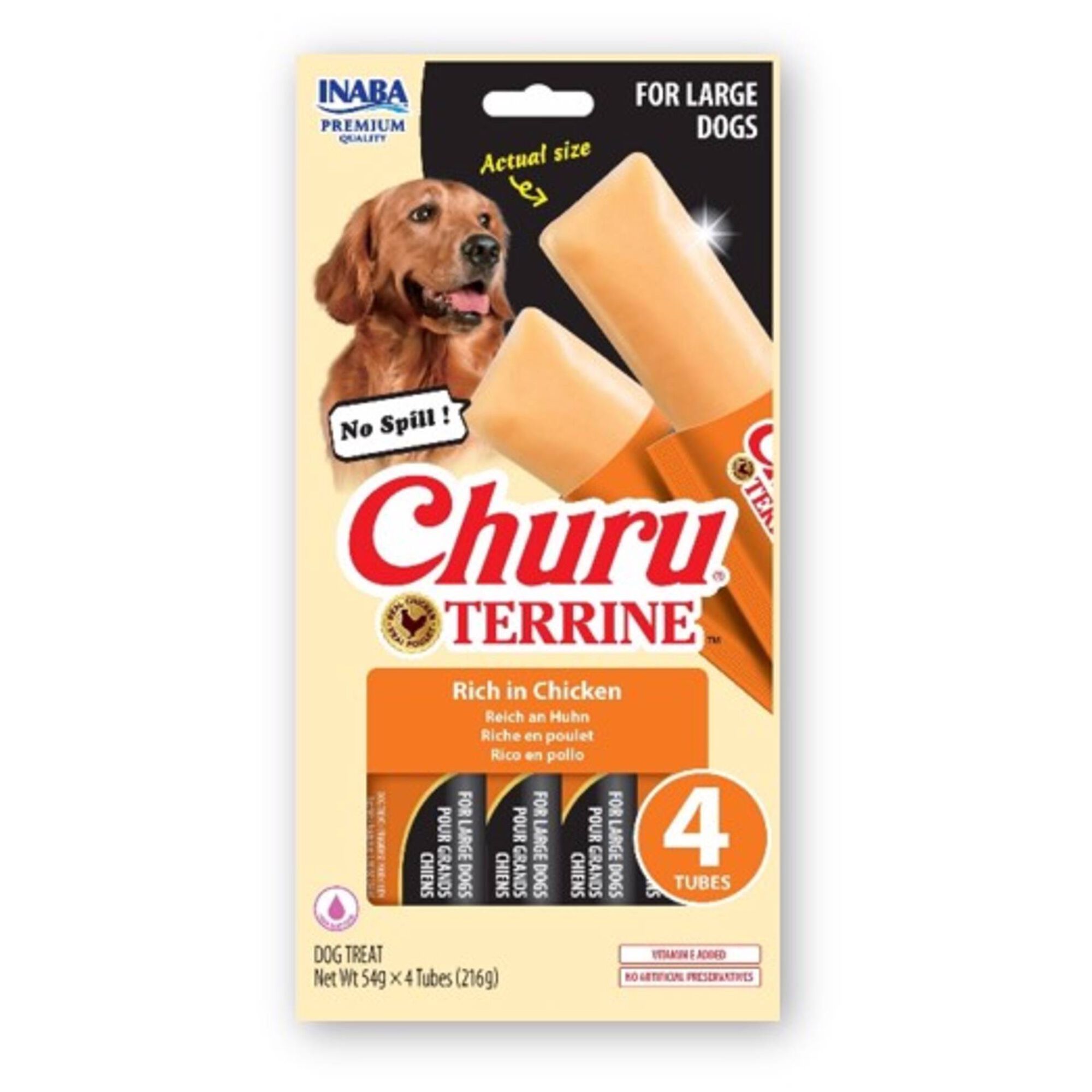 Snack para C&atilde;o Adulto Grande Frango Churu Terrine