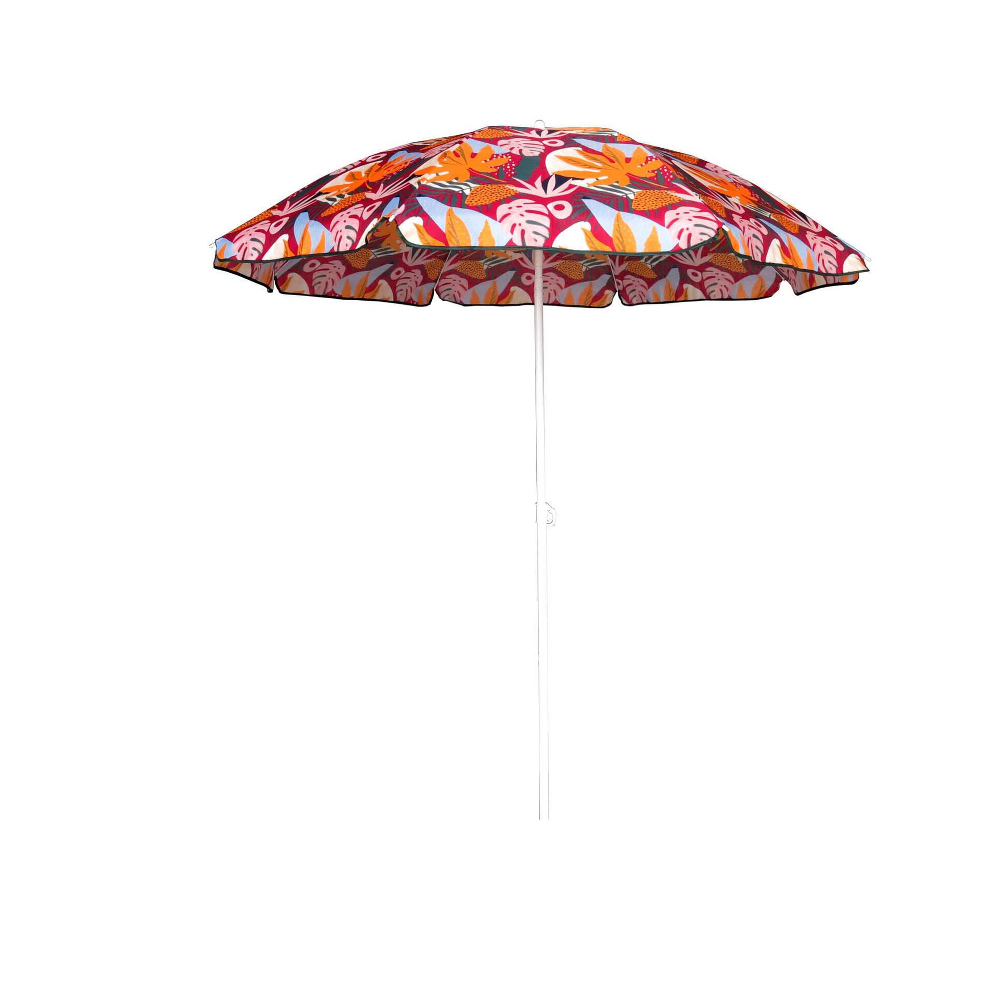 Guarda-sol de Praia 180cm Plantas Amarelas Odemira