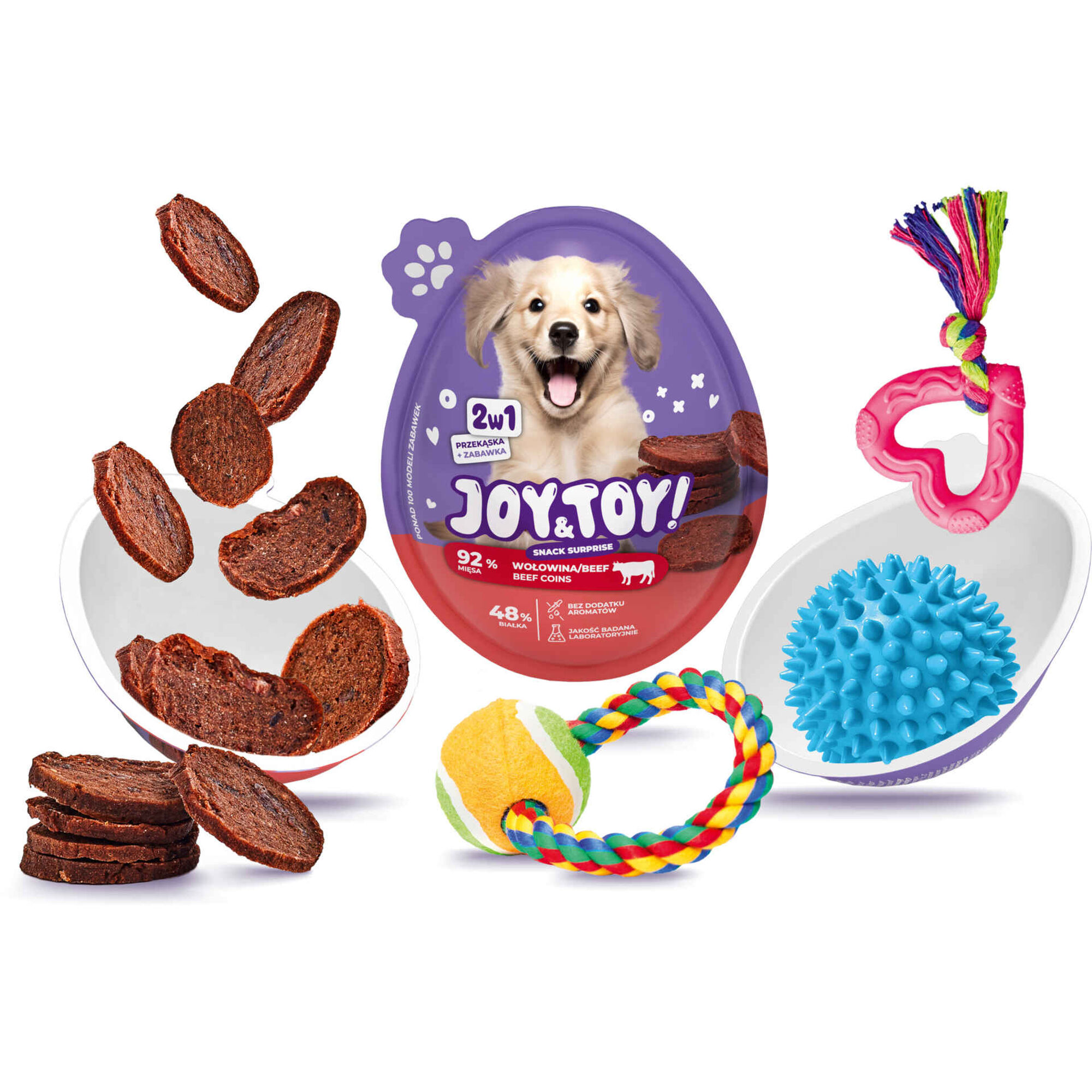 Snack para C&atilde;o Bovino Joy&Toy