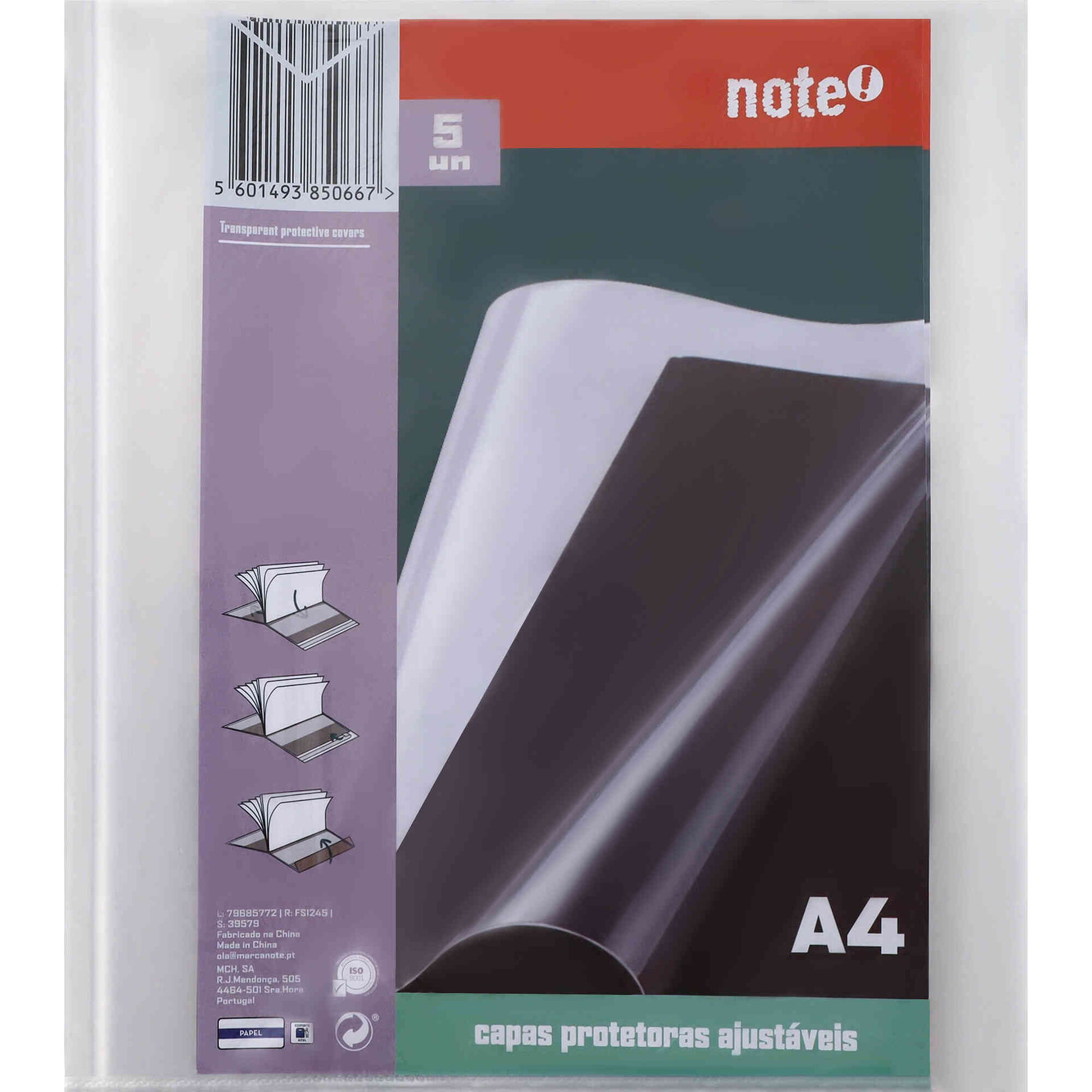 Bolsas de Encaderna&ccedil;&atilde;o Ajust&aacute;veis A4 Note!