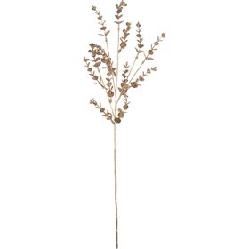 Haste com Folhas Pequenas 70cm Dourada