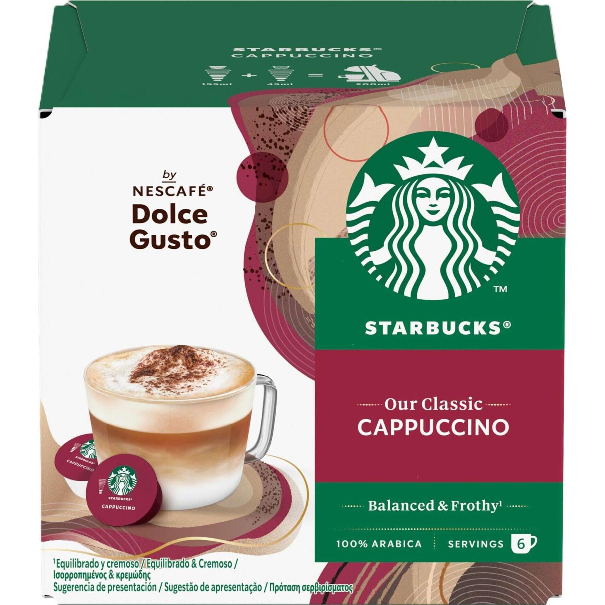 C&aacute;psulas de Caf&eacute; Cappuccino Starbucks