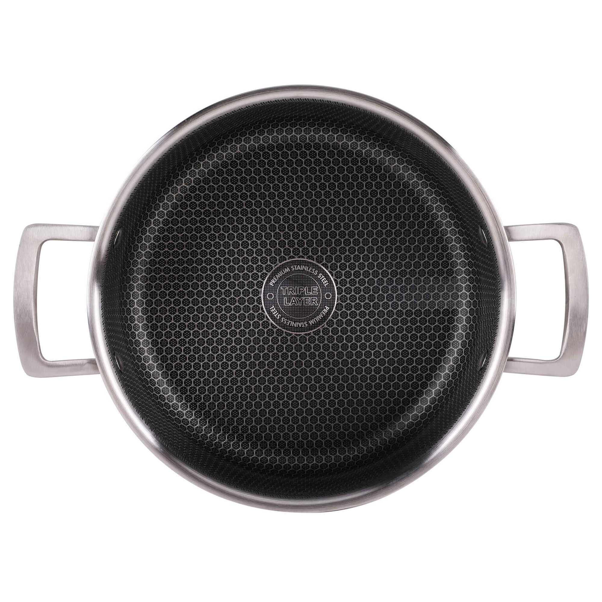 Caçarola Antiaderente Aço Inoxidável Multilayer