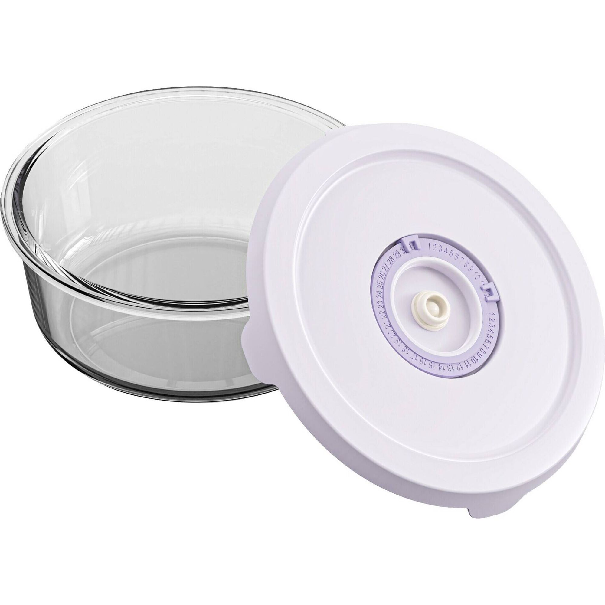 Caixa Vidro Redonda 930ml com Vácuo Caixa Vidro Redonda 930ml com Vácuo