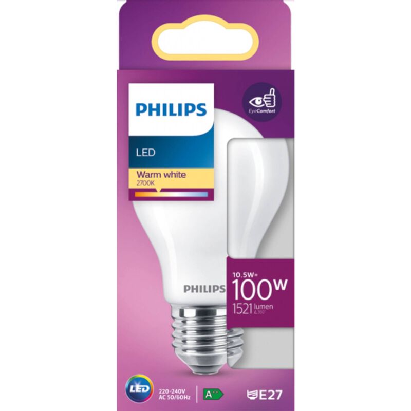 Lâmpada LED Standard E27 2700K 100W Philips