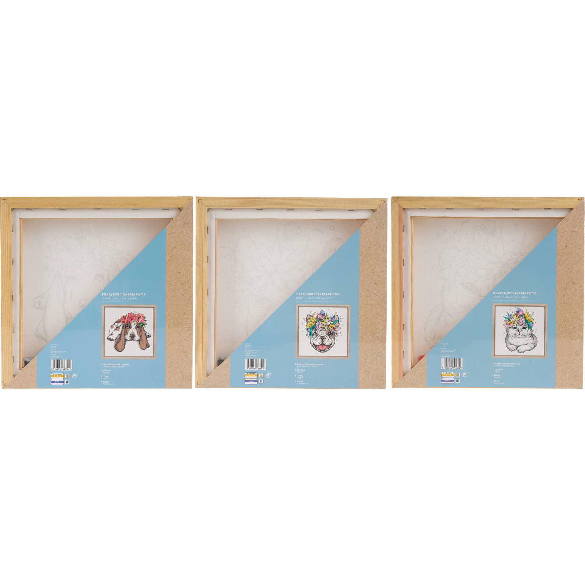 Tela com Moldura para Pintar