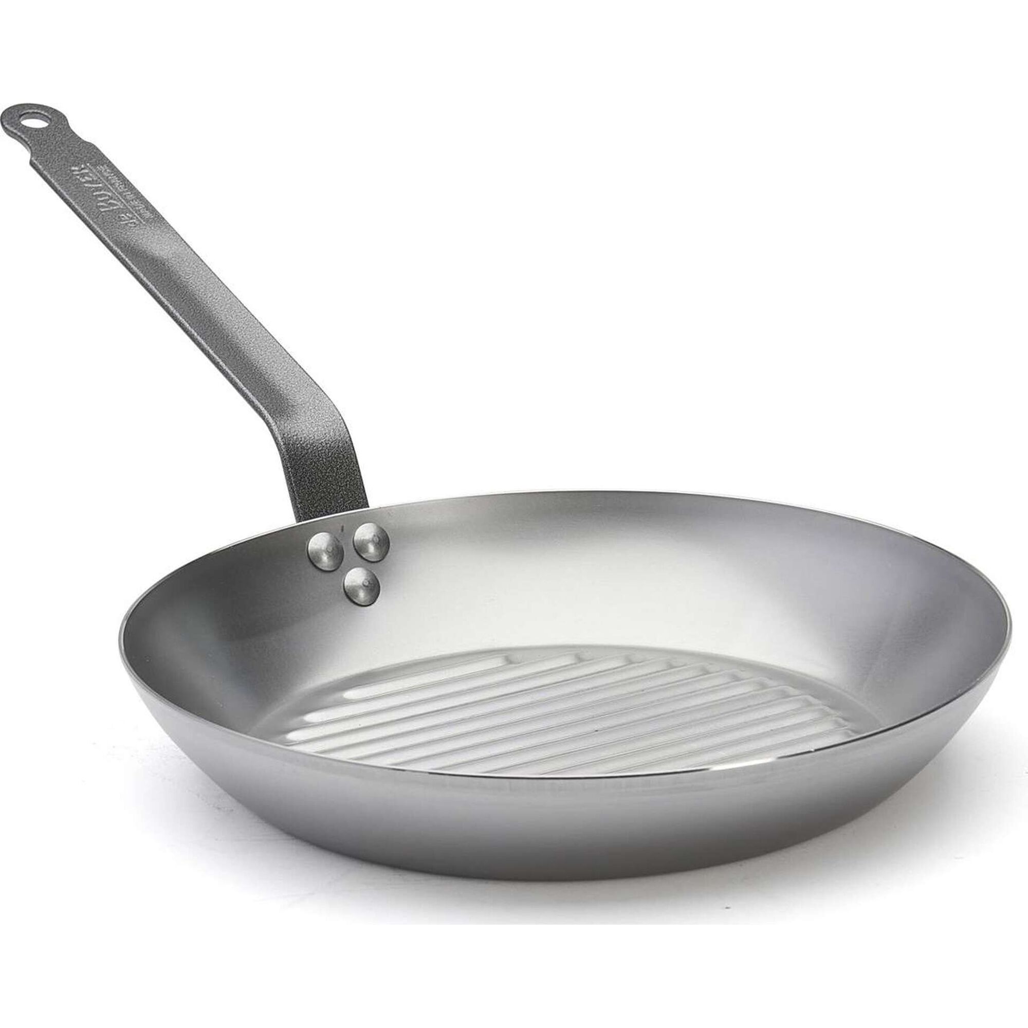 Frigideira Grill A&ccedil;o Carbono 30 cm Carbone Plus deBuyer