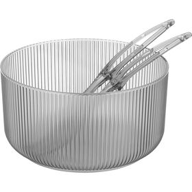 Conjunto Saladeira com 2 Utensílios Smoke Conjunto Saladeira com 2 Utensílios Smoke
