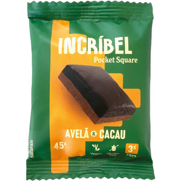 Barra de Proteína Avelã e Cacau sem Glúten Incríbel