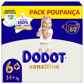 Fraldas Sensitive Extra +14kg T6+