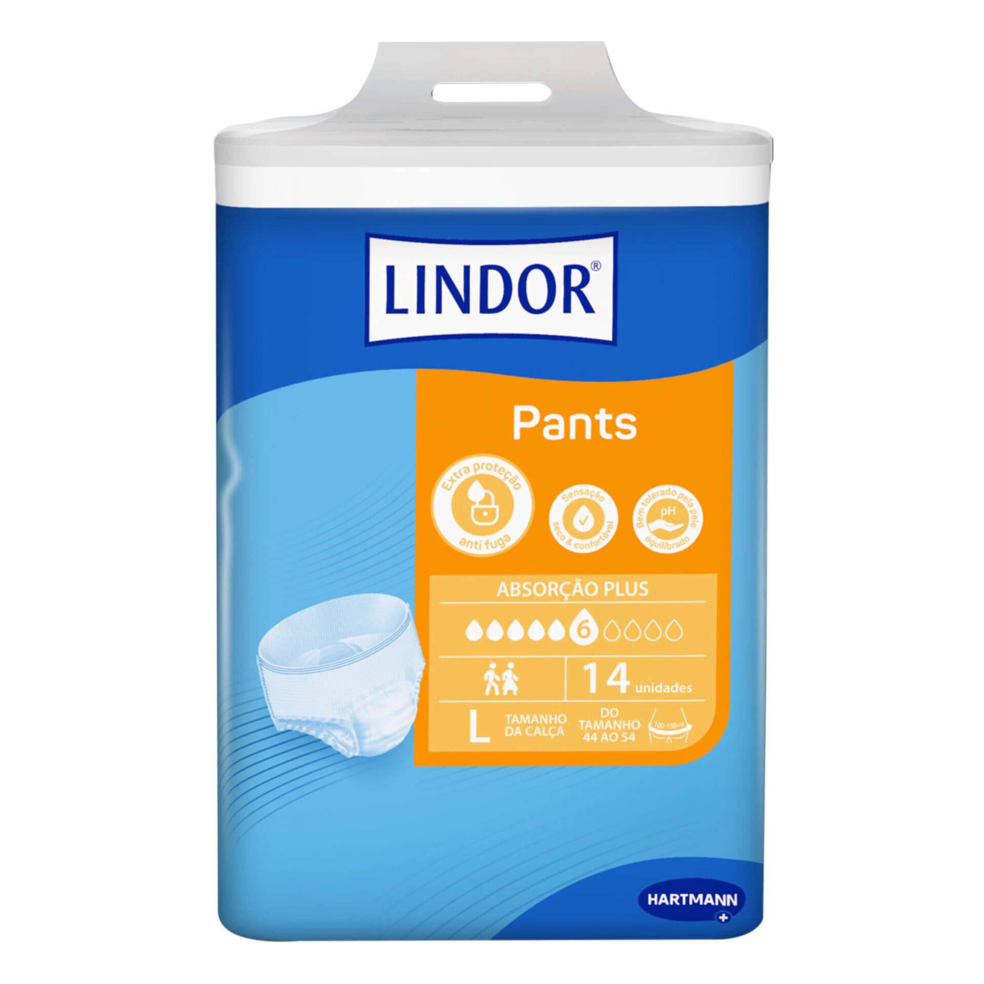 Cuecas Incontin&ecirc;ncia Pants Plus L Lindor
