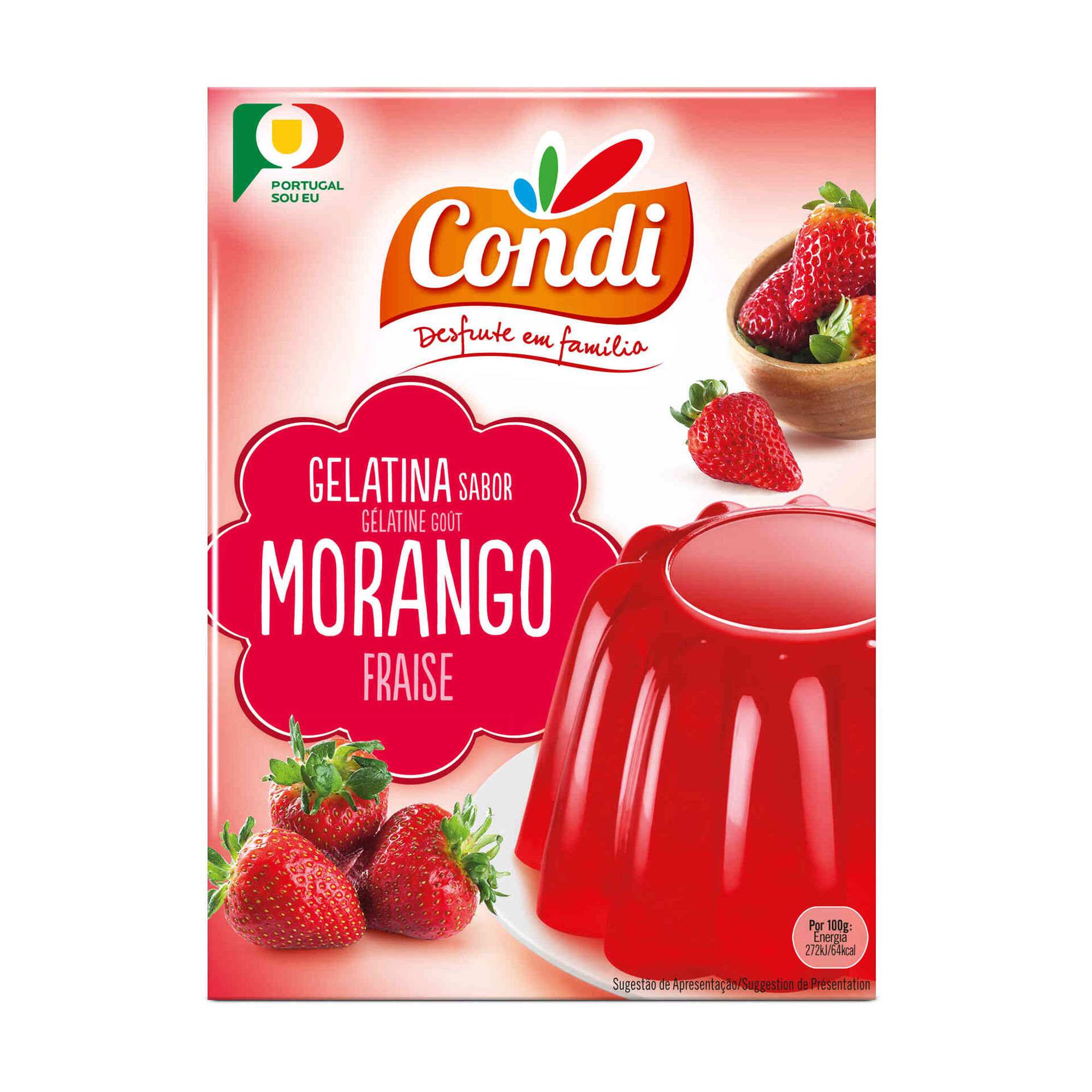 Gelatina em Pó de Morango Gelatina em Pó de Morango