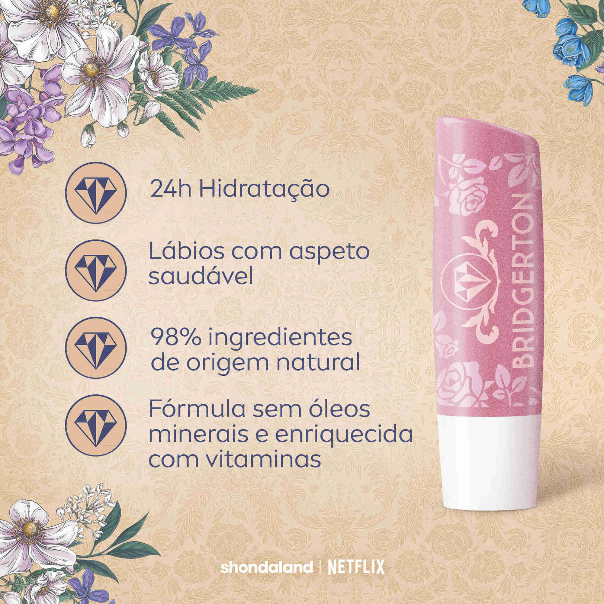 Batom Bridgerton Rose Meringue Labello