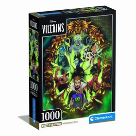 Clementoni - Puzzle Villains 1000 Pe&ccedil;as