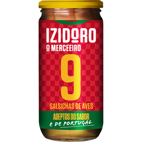 Salsichas Bockwurst Aves Frasco 9 un Izidoro