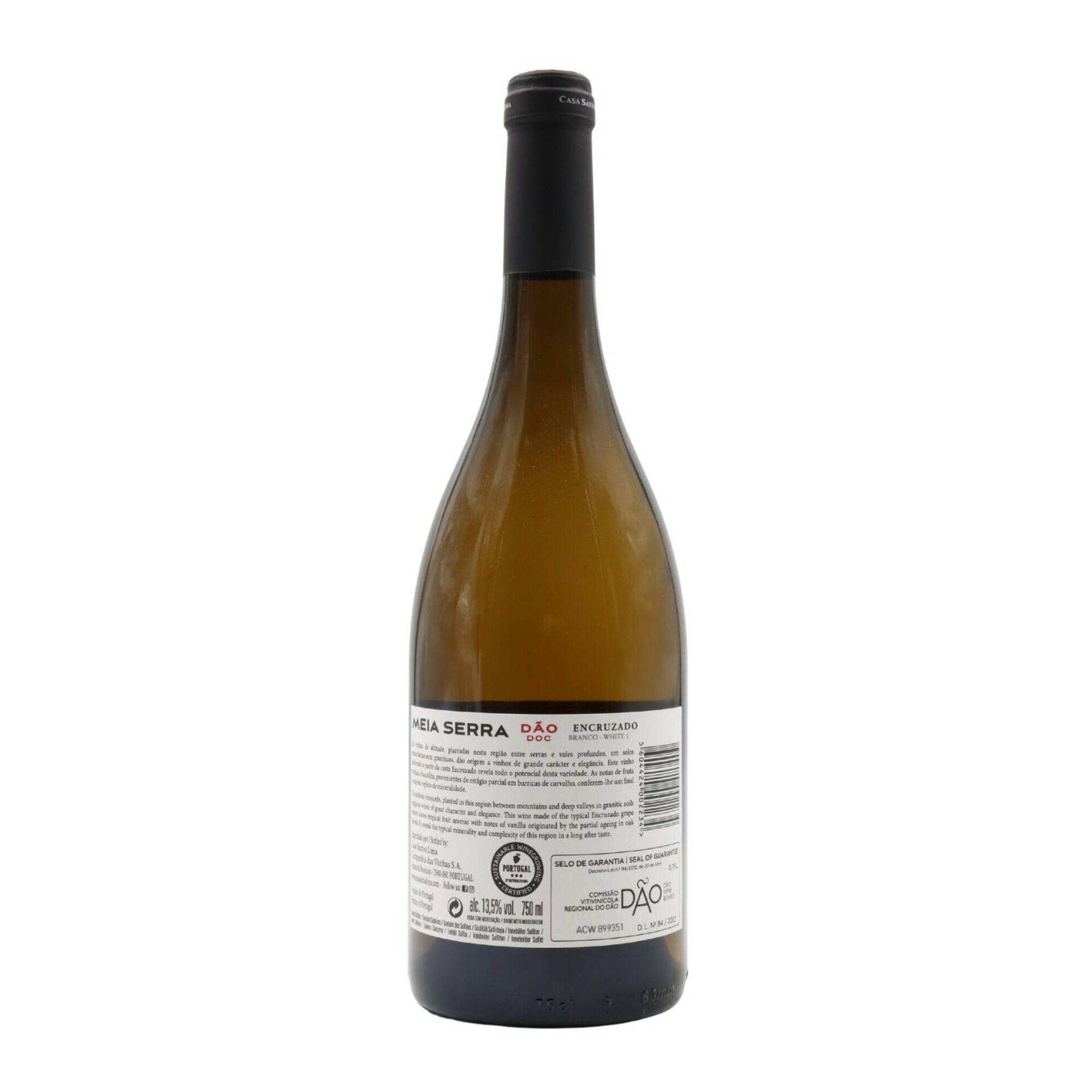 Meia Serra Encruzado D&atilde;o Vinho Branco