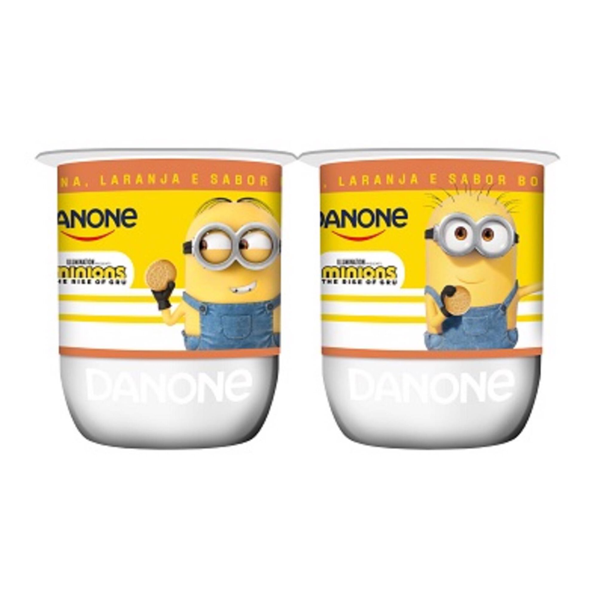 Iogurte Polpa Minions Banana, Laranja e Bolacha Infantil Iogurte Polpa Minions Banana, Laranja e Bolacha Infantil