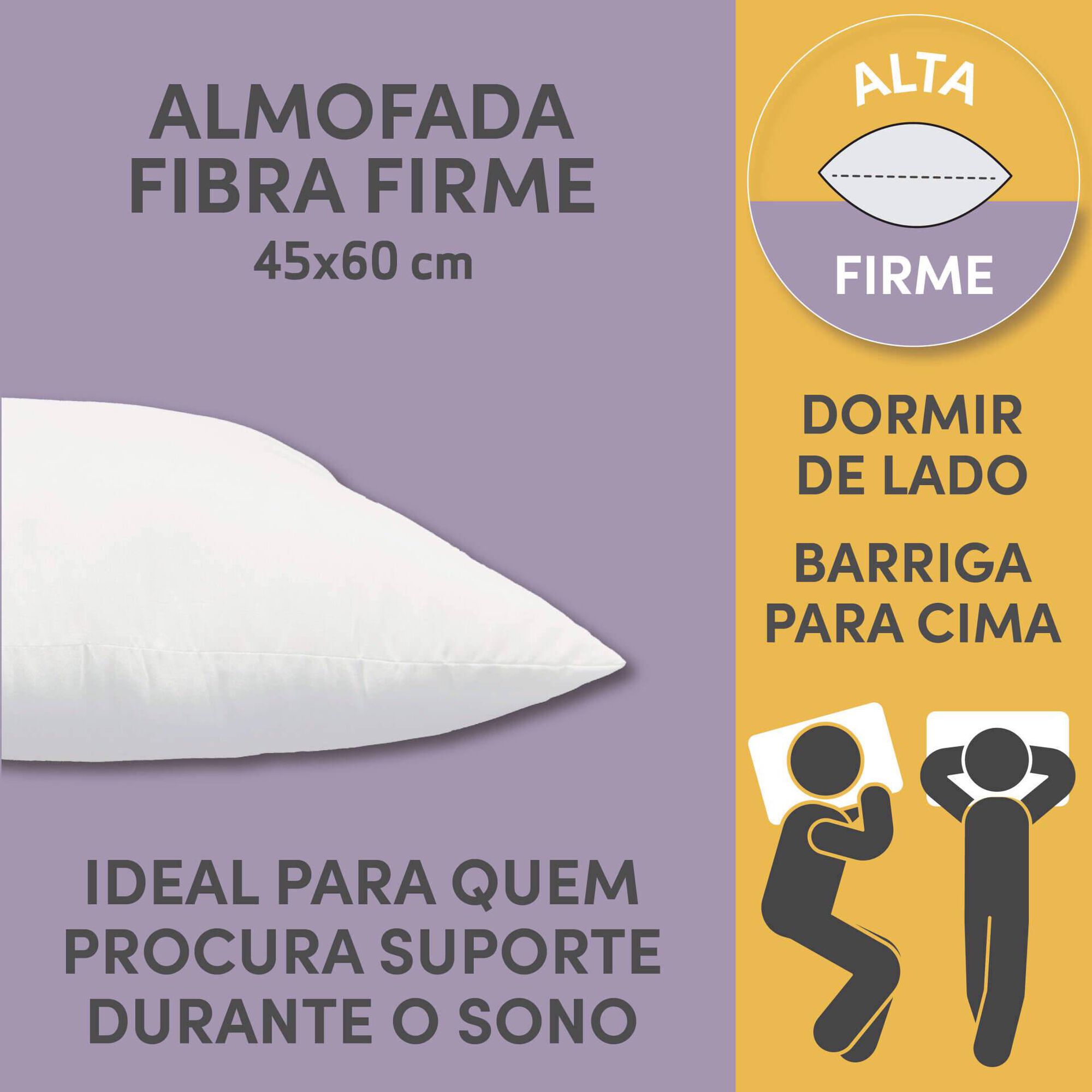 Almofada Fibra Alta Firme 45x60cm