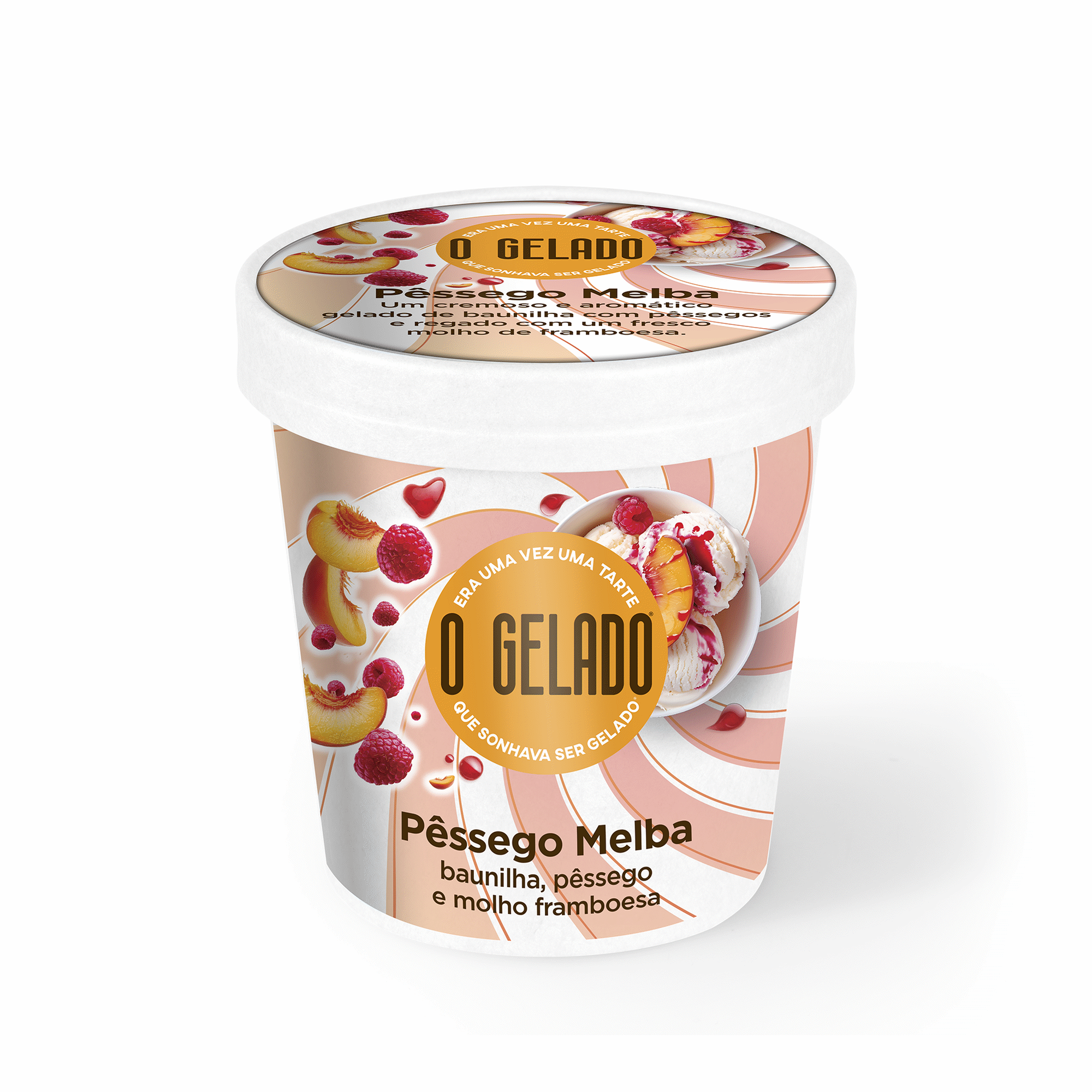 Gelado Pêssego Melba Gelado Pêssego Melba