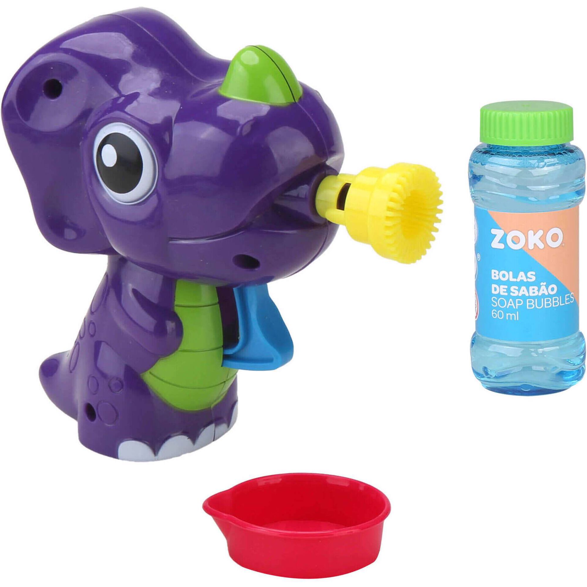 Zoko - Pistola de Bolinhas de Sab&atilde;o Dinossauro (V&aacute;rios Modelos)
