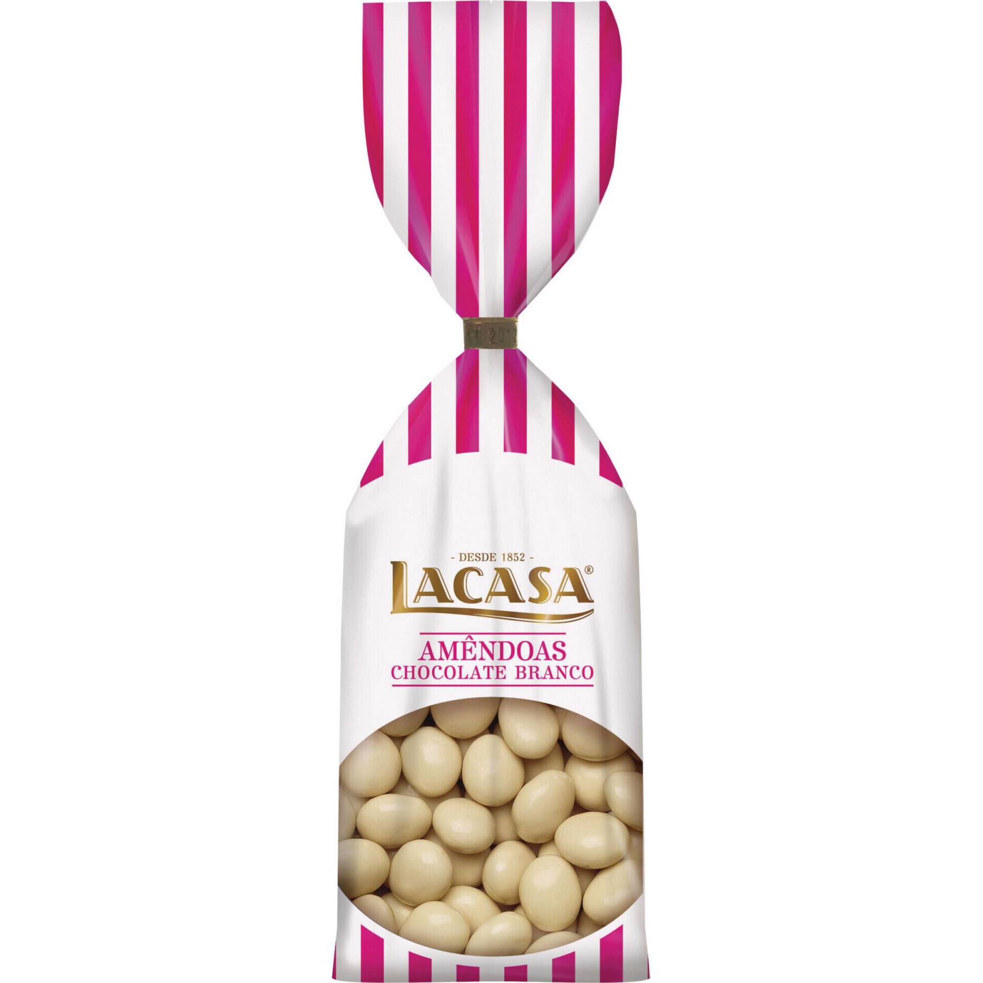 Am&ecirc;ndoas Chocolate Branco Lacasa