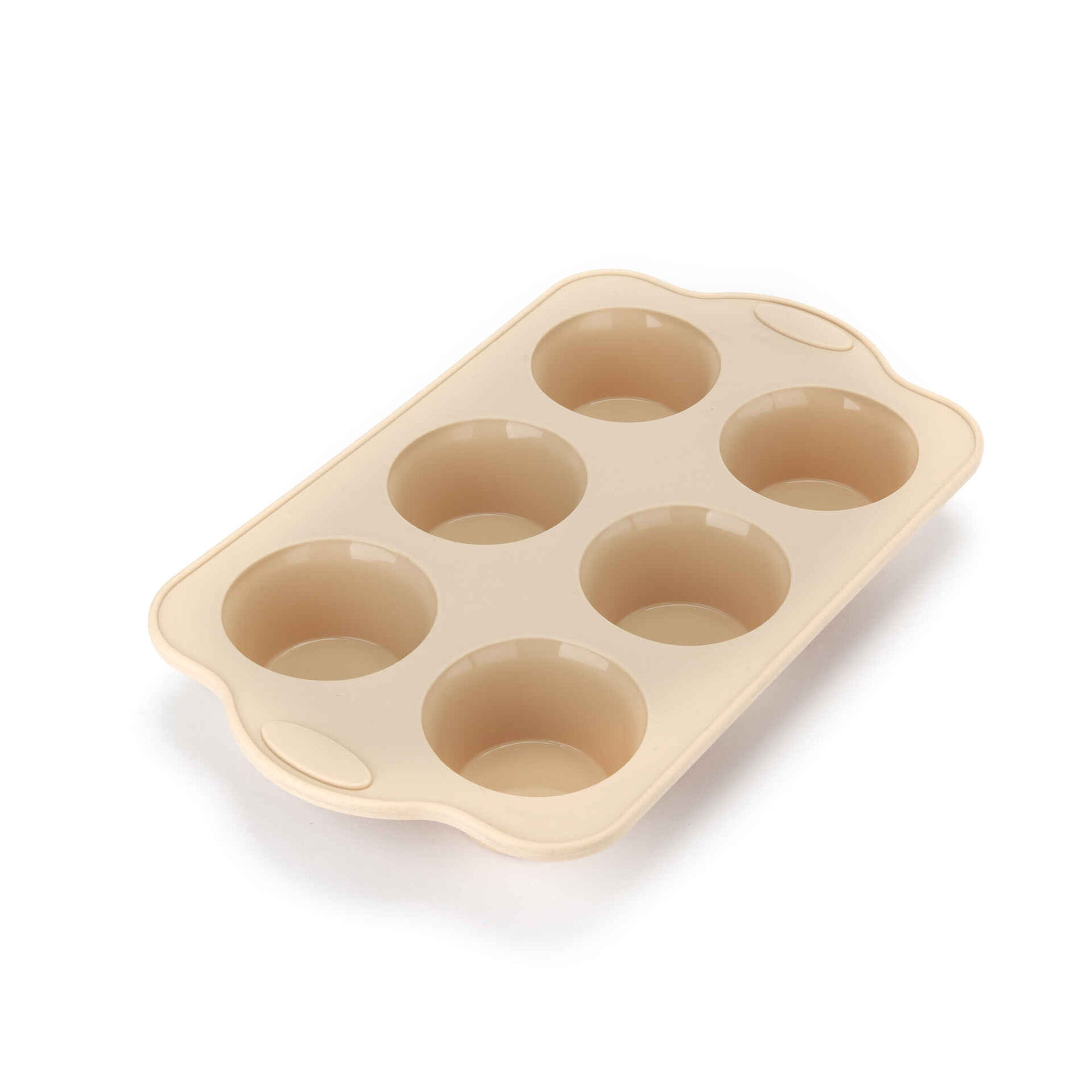 Forma 6 Muffins Silicone 30x18cm Bege Chefe