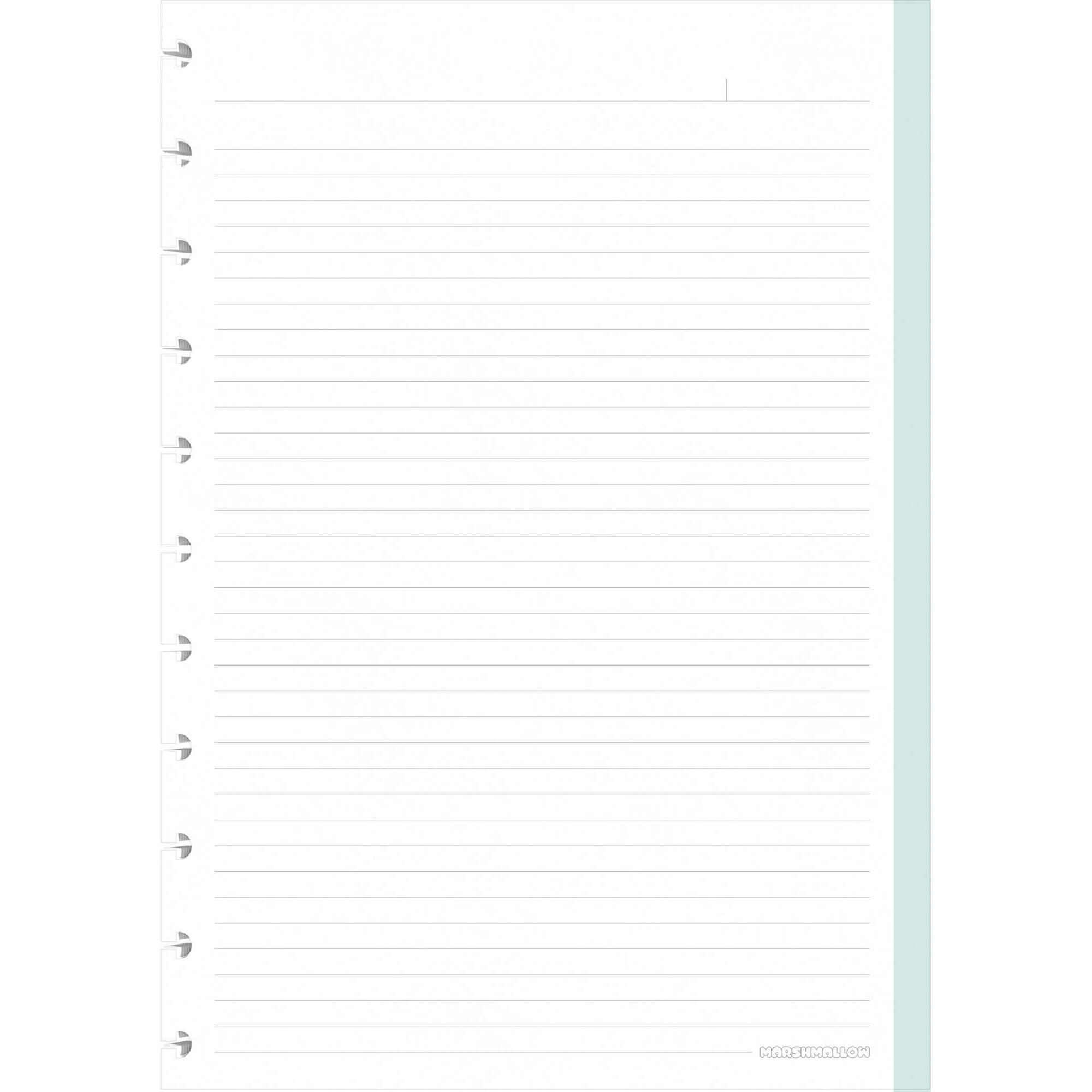 Recarga Papel A4 Pautado para Caderno Smart