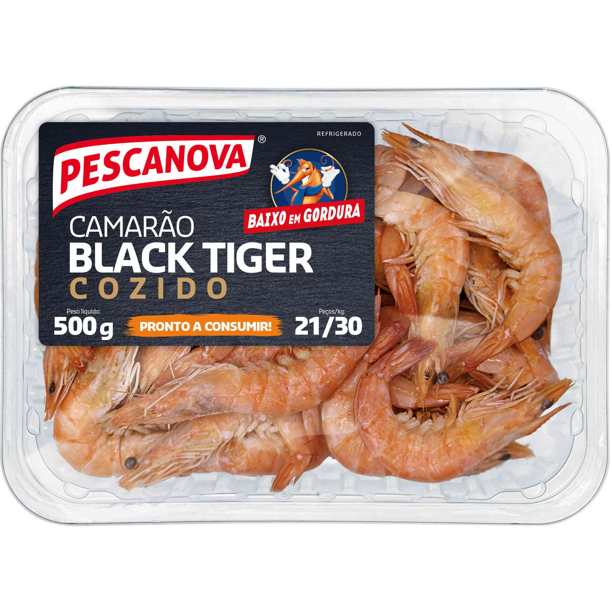 Camarão Black Tiger 21/30 Fresco Camarão Black Tiger 21/30 Fresco