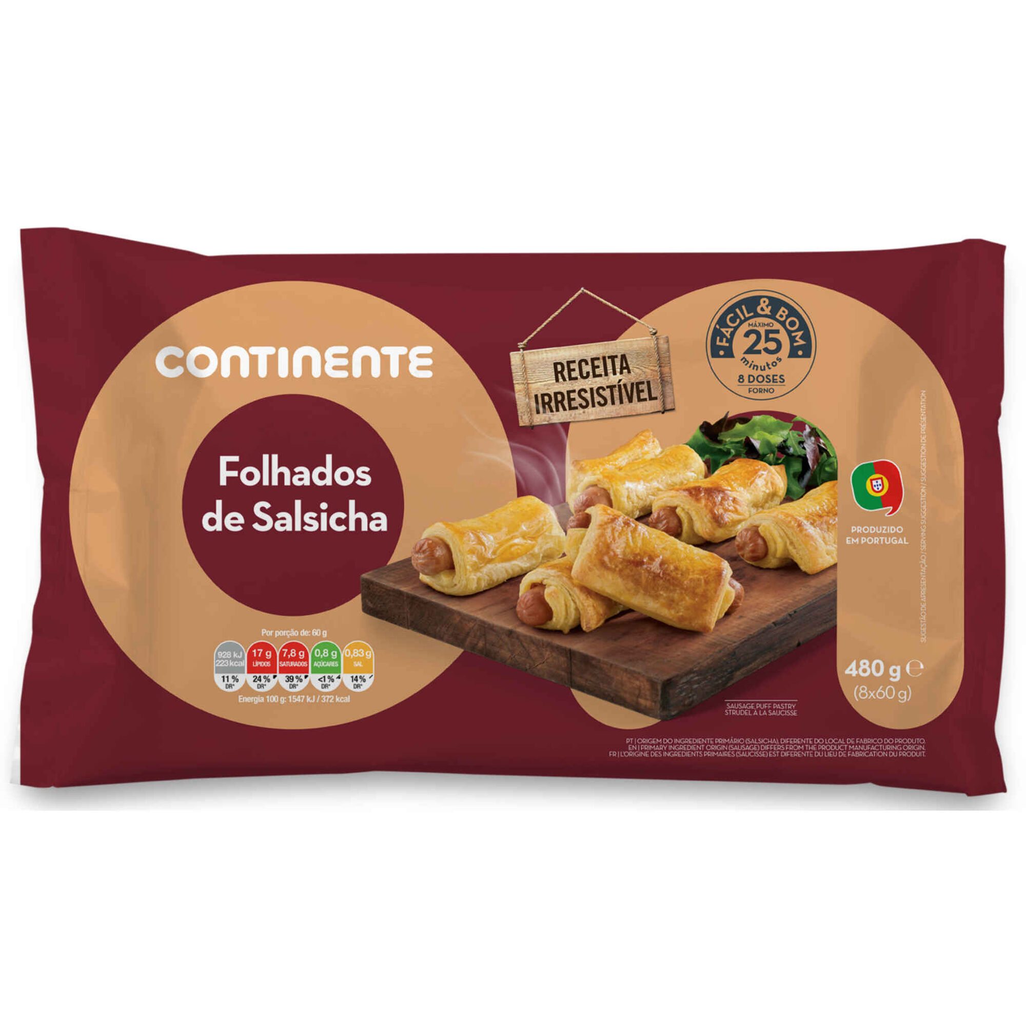 Folhado de Salsicha