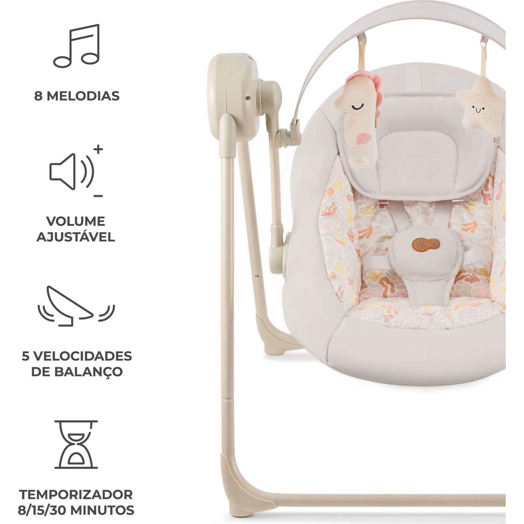 Cadeira de Repouso Swingee Bege Kinderkraft
