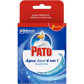 Bloco Sanit&aacute;rio Recargas 4 em 1 &Aacute;gua Azul Pato