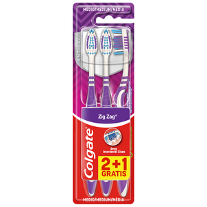 Escova de Dentes Zig Zag Media Colgate