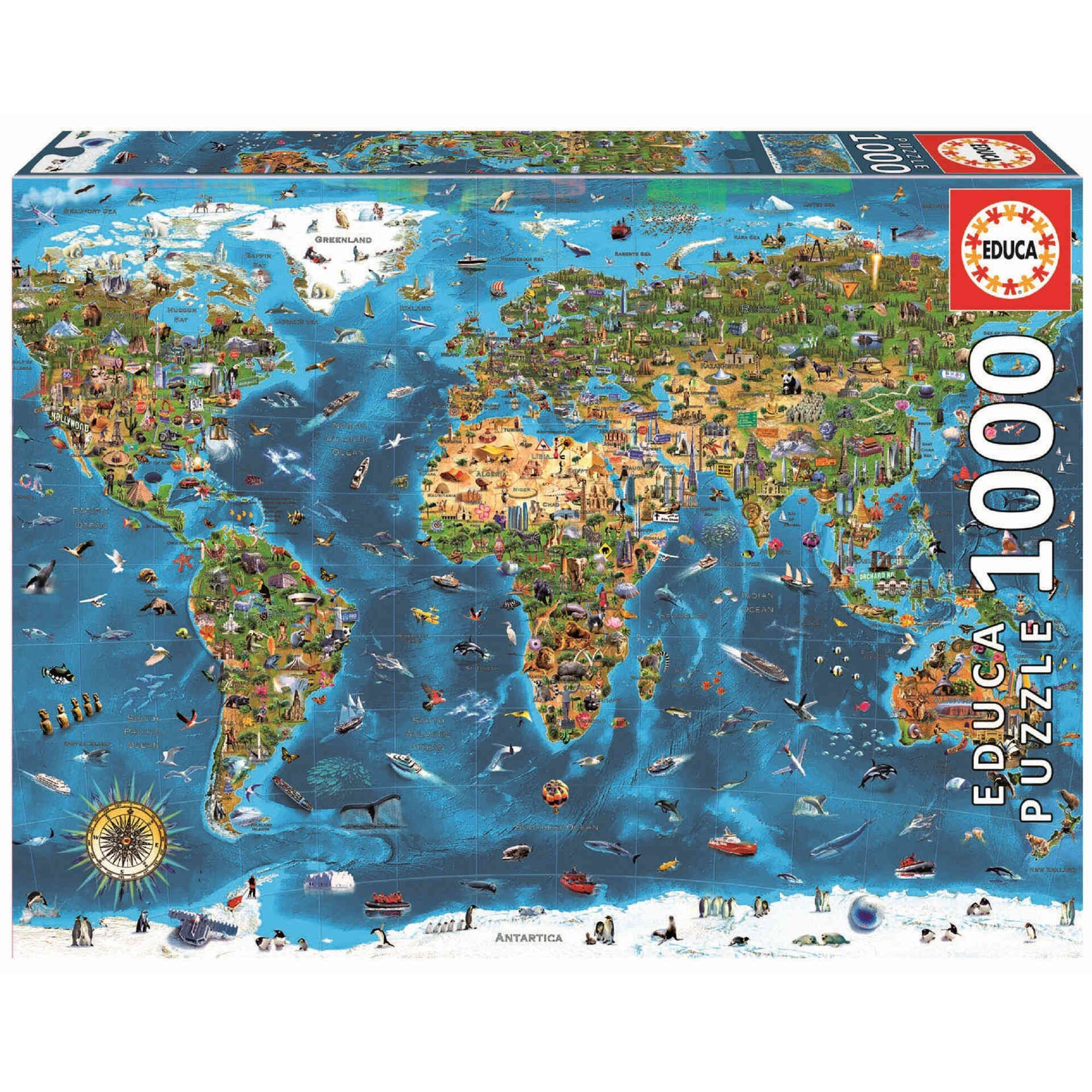 Puzzle Maravilhas do Mundo 1000 Peças Puzzle Maravilhas do Mundo 1000 Peças