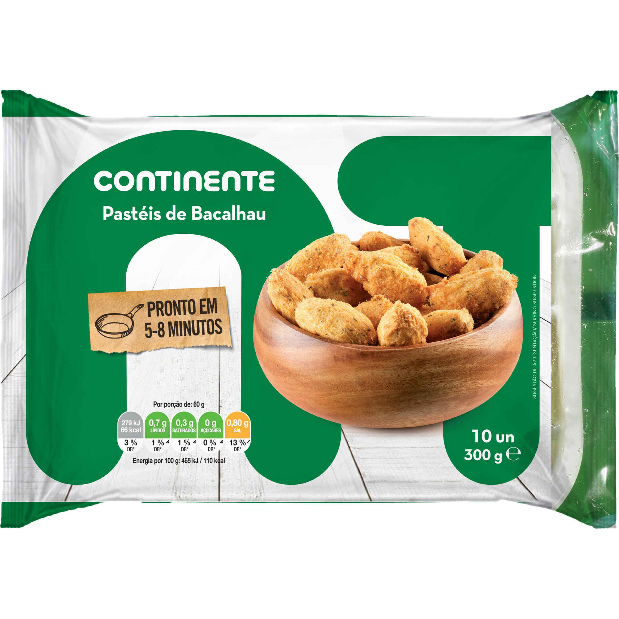 Past&eacute;is de Bacalhau Continente