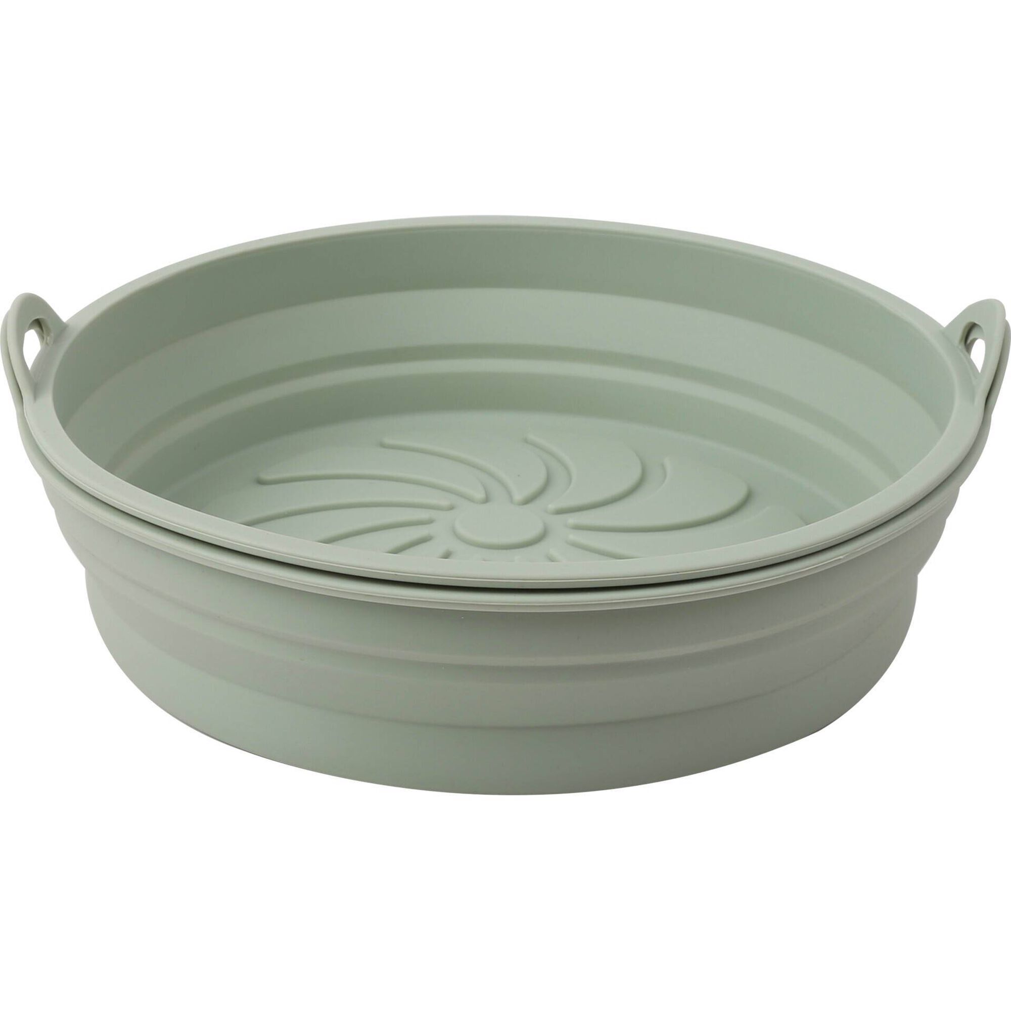 Conjunto 2 Bases Silicone para Fritadeira sem &Oacute;leo Redondas Bazar&atilde;o