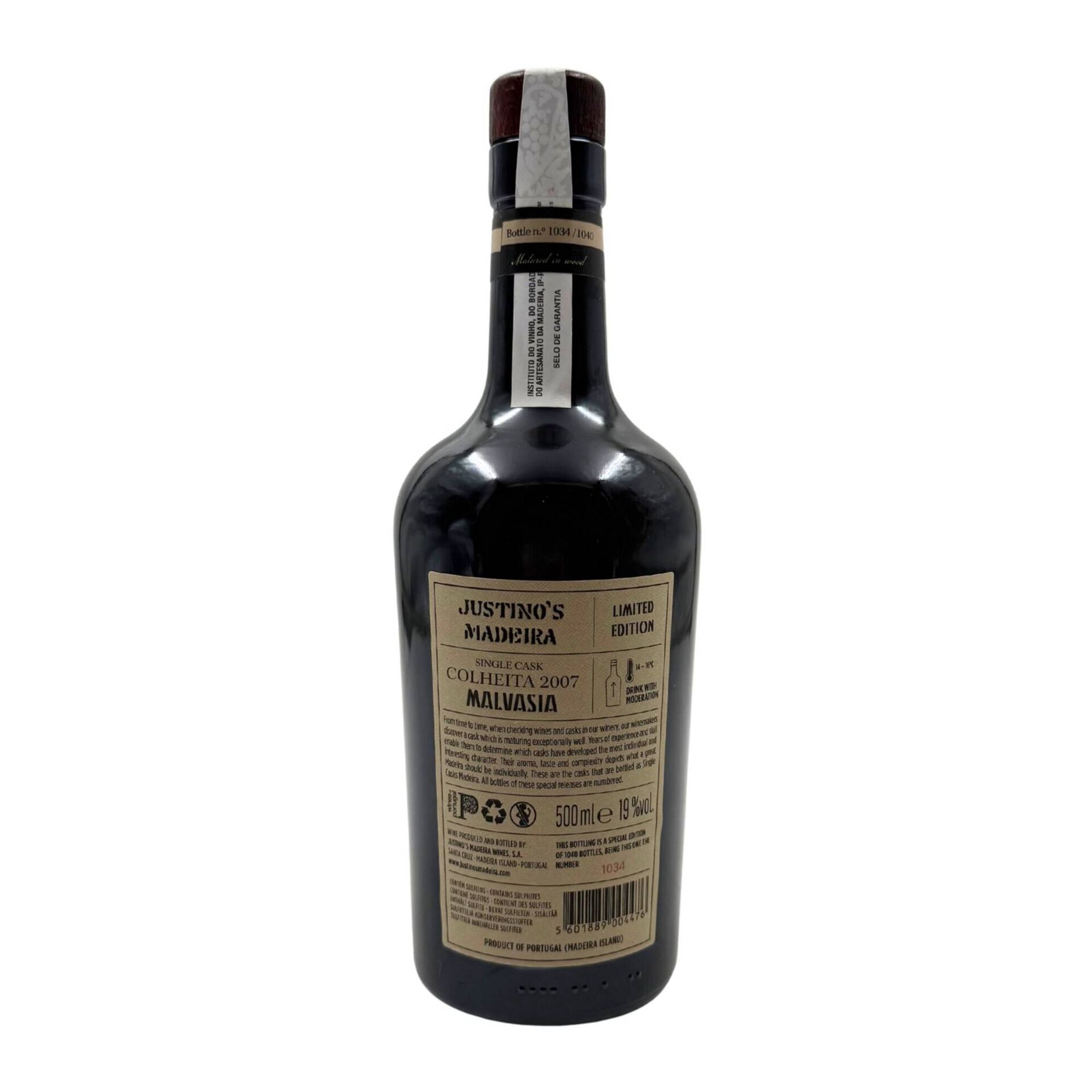 Justino's Single Cask Malmsey 2007 Vinha Da Madeira