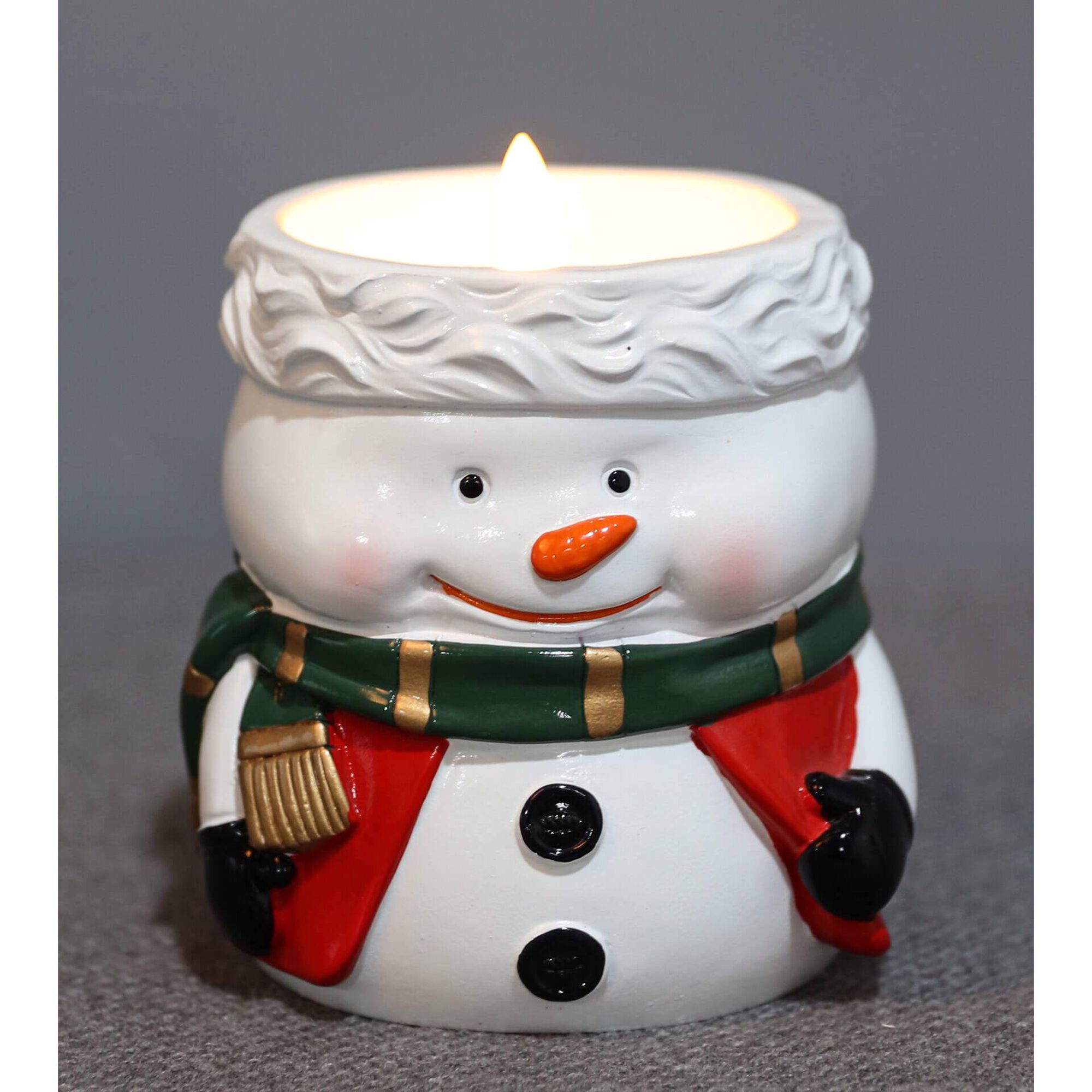 Vela 25g LED Boneco de Neve