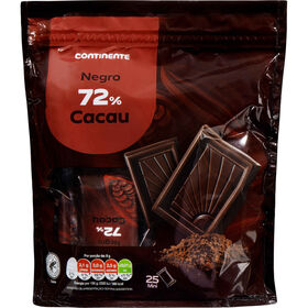 Napolitanas Chocolate Negro 72% Continente