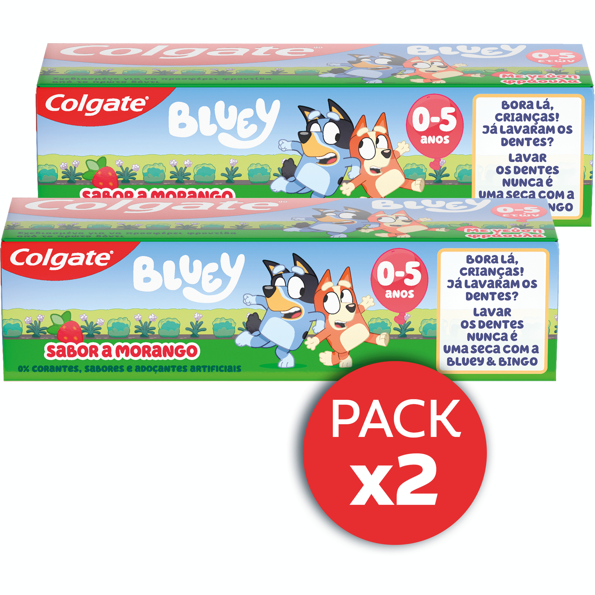 Pasta de Dentes Criança Bluey 0 a 5 Anos