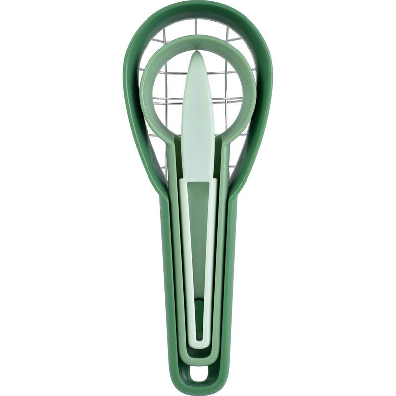 Cortador de Abacate 19x7x6cm Verde Kasa
