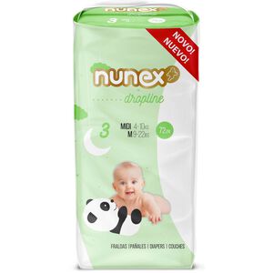 Fraldas Dropline 4-10kg T3 Nunex
