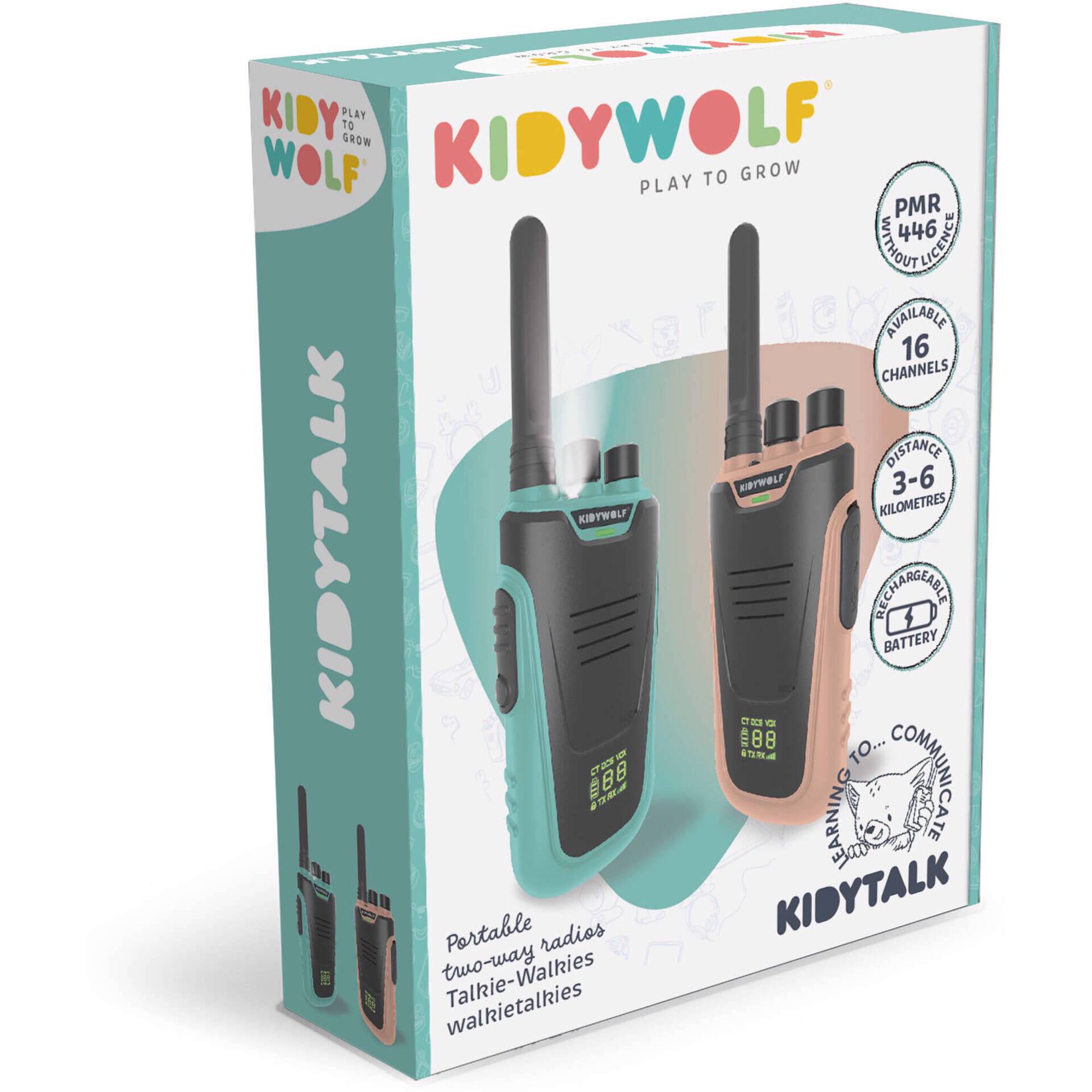 Kidywolf - Walkie-Talkies Azul e Bege