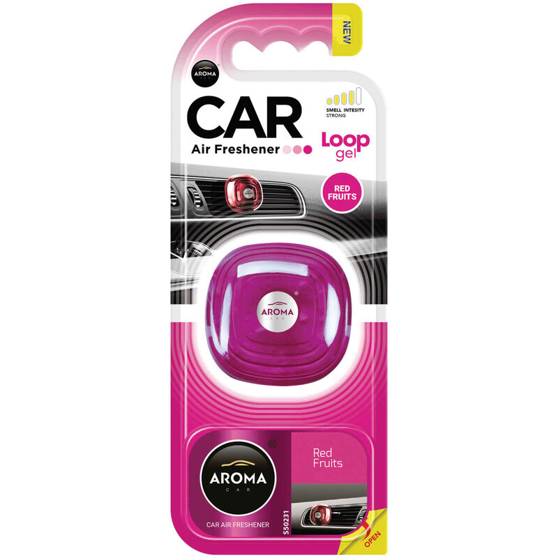 Ambientador Auto Encaixar Gel Frutos Vermelhos Aroma Car