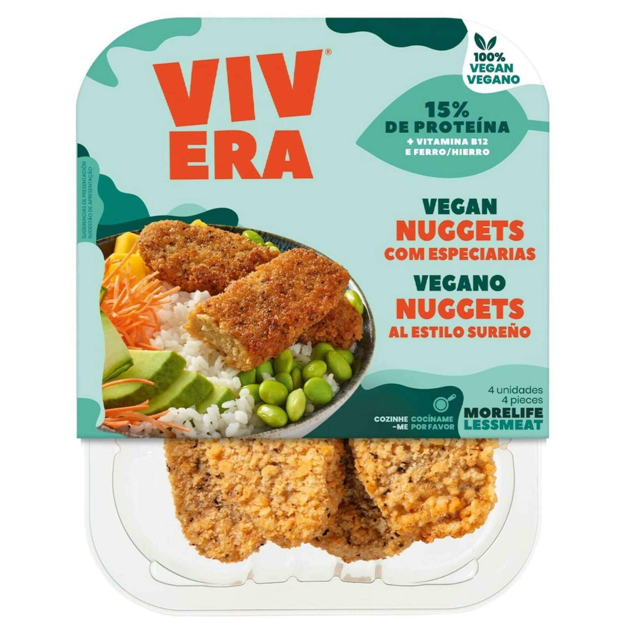 Nuggets Vegan com Especiarias Nuggets Vegan com Especiarias