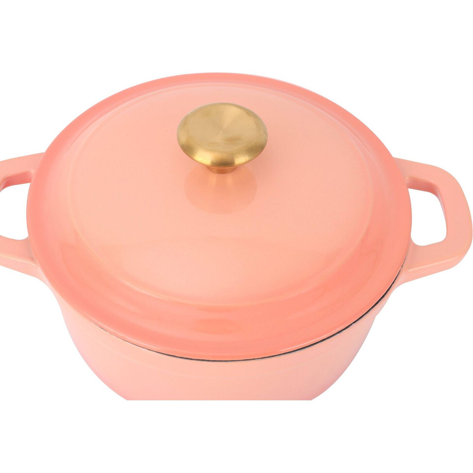 Caçarola Ferro Fundido 2,6L Asas e Tampa Clay